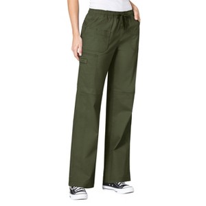 Wink WonderFLEX Women's Faith Multi-Pocket Cargo Scrub Pant Tall - 1 of 3