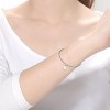Guili Sterling Silver Adjustable Double-Layer Chain Anklet with Medallion Disc Charm, Designed for a Touch of Sophistication and Style - 3 of 3