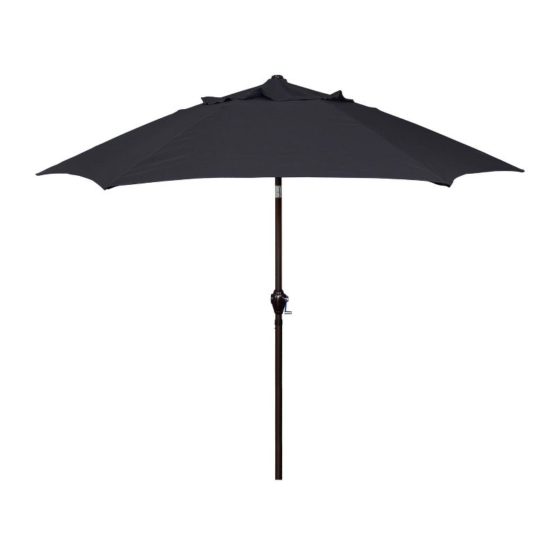 9&#39; x 9&#39; Aluminum Market Patio Umbrella with Crank Lift and Push Button Tilt Navy - Astella, 1 of 7