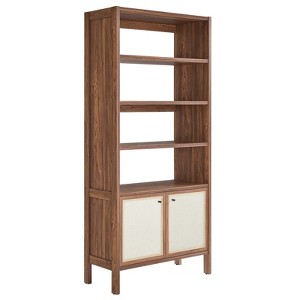 Modway Capri 4-Shelf Wood Grain Bookcase - 1 of 1