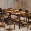 Rectangle Dining Table for 6-8 People, 70.87" Heavy Duty Industrial Wood Kitchen Table - 3 of 4