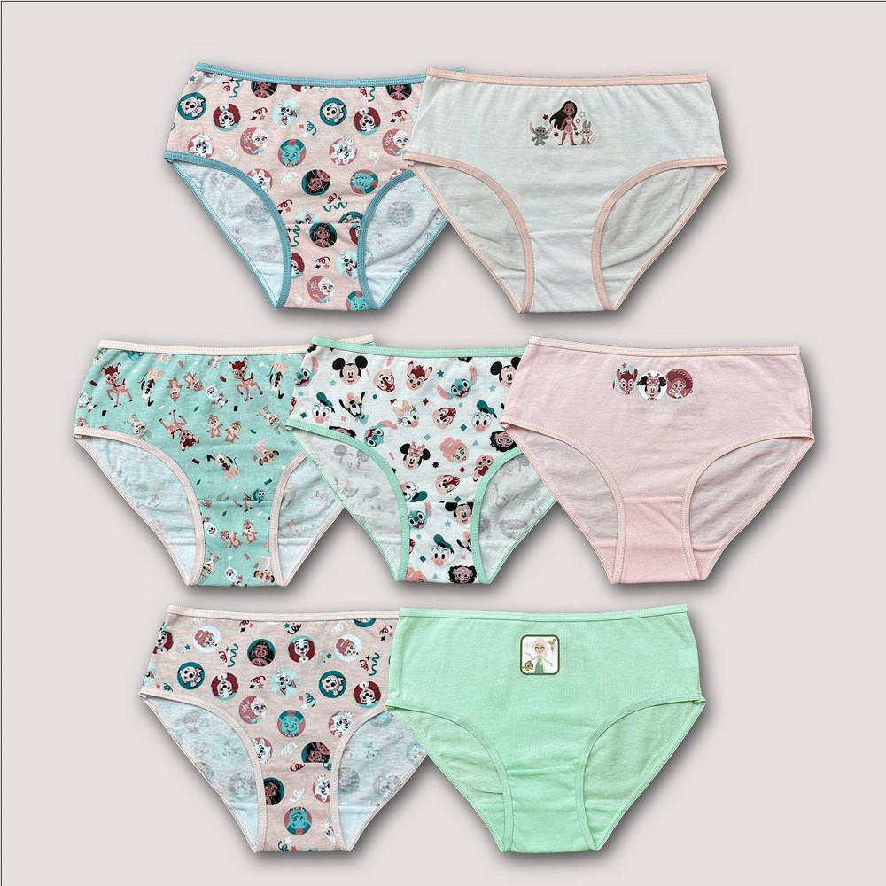DISNEY 100 GIRLS 7 PACK CHARACTER UNDERWEAR