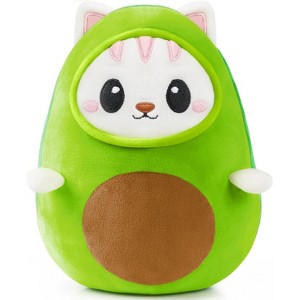 Joyfy Avocato Stuffed Animal, 9" Kawaii Cat Plush Toy, Soft Plushie Cute Toy for Kids and Adults, Easter Birthday Gift for Boys Girls 2 3 4 5 6 - 1 of 4