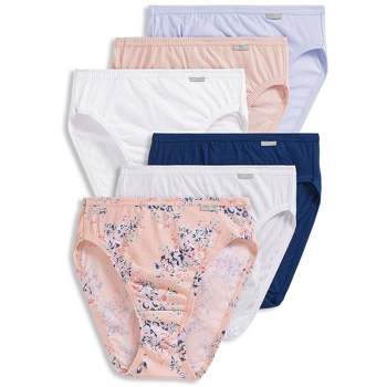 Jockey Womens Plus Size Elance French Cut 3 Pack Underwear Cuts 100% cotton  8 Jewel Teal/Budding Blooms/Midnight Iris