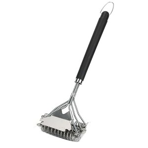 Itopfox Grill Brush with Scraper, BBQ Grill Brush with Handle, Stainless Steel Grill Grate Cleaner, Safe Grill Accessories for Grill/Smoker/Gas, etc. - 1 of 4