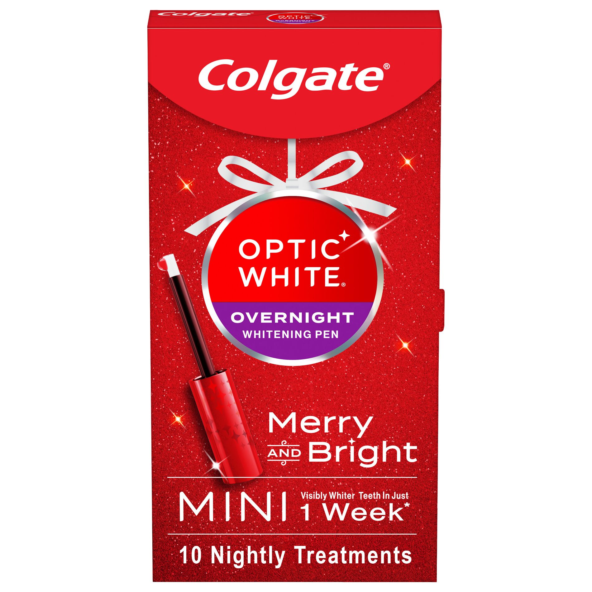 Colgate Optic White Mini Overnight Whitening Pen - Merry and Berry - 10 Treatments