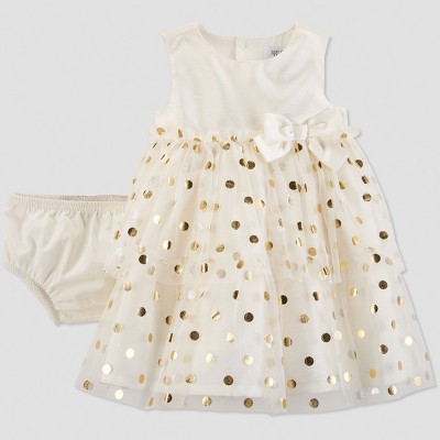 Carters gold outlet dress