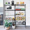FONTOI Storage Racks, 5-Tier Shelving Unit with Adjustable Leveling Feet&Wheels, Wire Storage Racks for Garage Home Kitchen, Black, 24"*59"*14" - 2 of 4