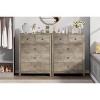 Dresser for Bedroom, Tall 5 Drawer Dresser with Deep Drawers, Modern Wooden Double Chests of Drawers for Bedroom, Entryway, Hallway - 3 of 4