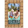 PosterPalooza | 10x15 Wide Bamboo Picture Frame, UV Acrylic, 4 Finishes - Brown, Black, Silver, and Natural - 2 of 4