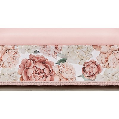 Sweet Jojo Designs Girl Baby Crib Bed Skirt Peony Floral Garden Pink ...