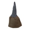 Northlight Standing Gnome Big Nose Santa Holding Stick - 16"  Brown and Beige - 3 of 4