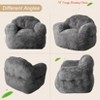 Bean Bag Chair, 51" Comfy Beanbag Chairs for Adults & Kids w/ High-Density Foam Filler, Sofa Chair w/ Armrests, Soft Plush Lounge Floor Chair - 4 of 4