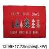 Unique Bargains Christmas Place Mats Linen Red White 13"x17.7" 2 Pcs - 3 of 4