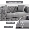 Contemporary  with Deep Button Tufting Dutch Velvet -Morden Fort - 2 of 4