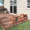 PawHut 59" Long Cat Tunnel with Extendable Design, Outdoor Cat Tunnel House with Weather Protection, Cat Tube Toy Enclosure - 3 of 4