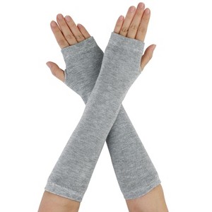 INSPIRE CHIC Winter Warmers Fingerless Thumbhole Knitted Party Costume Gloves - 1 of 4