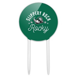 Slippery Rock The Rock Acrylic Cake Topper Party Decoration for Wedding Anniversary Birthday Graduation - 1 of 4