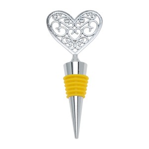 Unique Bargains Silicone Ring Petal Heart Stopper Aluminum Alloy TPE 4.37"x1.89"x0.79" 1 Pc - 1 of 3