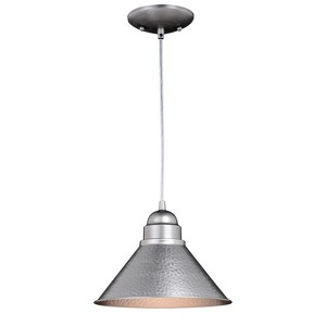 VAXCEL Outland 1 Light Farmhouse Outdoor Barn Dome Pendant Ceiling Light - 1 of 4