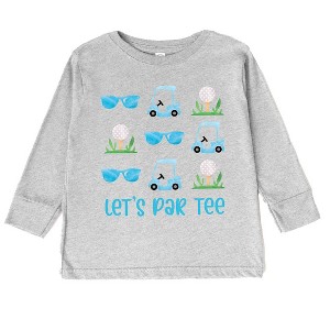 The Juniper Shop Let's Par Tee Sunglasses Toddler Long Sleeve Tee - 1 of 3