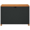 Garden Storage Box Black and Brown - 4 of 4