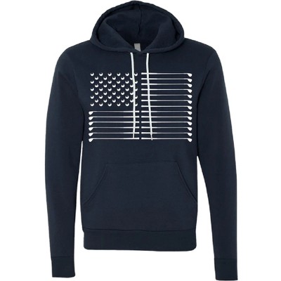Men's Swing Juice Hoodie Golf Shirt Flag Navy Large