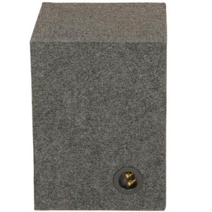 Q Power 10" Single Heavy Duty Vented Square Subwoofer Sub Enclosure Box (2 Pack) - 1 of 4