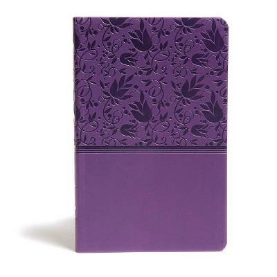 KJV Ultrathin Reference Bible, Purple Leathertouch - by  Holman Bible Publishers (Leather Bound)