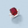Ross-Simons 12.70 Carat Simulated Ruby and 1.75 ct. t.w. CZ Ring in Sterling Silver - 4 of 4