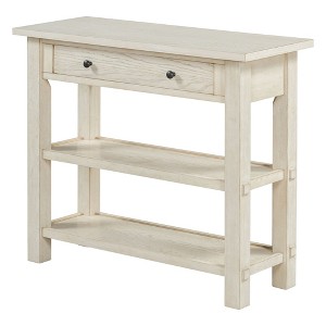 NicBex 36"Console Table with 2 Layer Storage Shelf Farmhouse Sofa Table with Storage Drawers for Entryway,Hallway - 1 of 4
