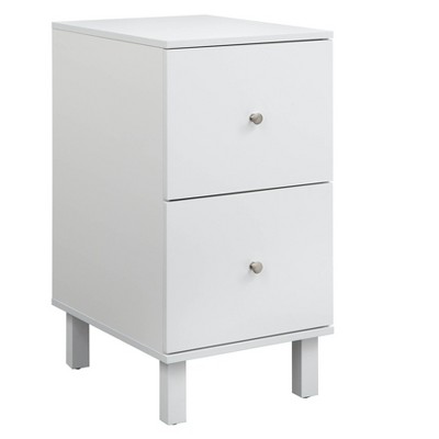 Dixie 2 Drawer Filing Cabinet White - Buylateral