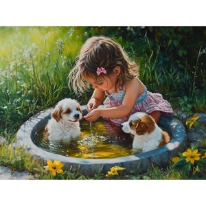 Sunsout Summer Swim 500 pc   Jigsaw Puzzle 77087 - 1 of 4