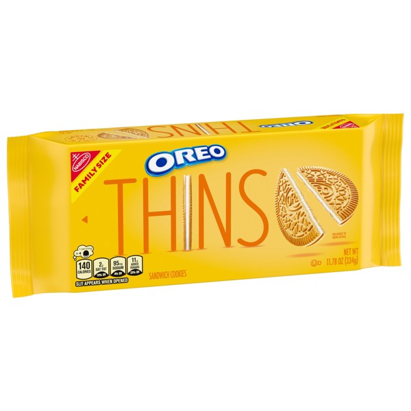 Galletas Oreo Thins Golden Sándwich Tamaño Familiar - 11.78oz 5