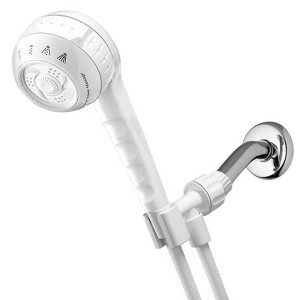 Waterpik PowerSpray White Plastic 4 settings Handheld Showerhead 1.8 gpm (Case of 2) - 1 of 1