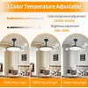 DAKAFUL Smart Ceiling Fan with Light, 4 Retractable Blades, 6-Speed, Dimmable LED (3300K-6500K), App/Remote, for Bedroom,Living Room - 2 of 4