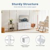 SKRAN Dresser For Bedroom, Storage Drawers, Tall Large Fabric Storage Tower Organizer With Metal Frame Wooden Top For Nursery - 4 of 4
