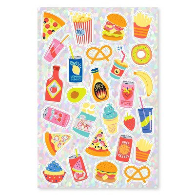 54ct Back to School Stickers for Kids' Food