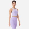 Anna-Kaci Active Women's Contrast Trim High Neck Crop Top - 3 of 4