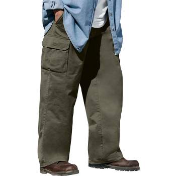 Boulder Creek by KingSize Men's Big & Tall  Renegade Side-Elastic Waist Cargo Pants