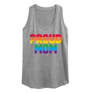 Women's - Instant Message - Proud Mom Graphic Racerback Tank - 1 of 4