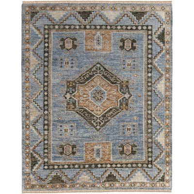 Fillmore Traditional Medallion Blue/Green Area Rug