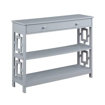 Town Square 1 Drawer Console Table with Shelves - Breighton Home