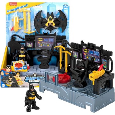 Fisher-Price Imaginext DC Comics Super Friends Bat Command Center Playset with Lights & Batman Figure