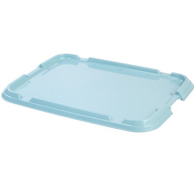 Blue Medium Dog Pad Holder with Non-Skid Rubber Feet
