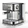 SEVOBAL Espresso Makers 20 Bar Professional Espresso Machine with Milk Frother and Adjustable Steam Wand, Silver, 9.25"*10.63"*11.22" - 3 of 4