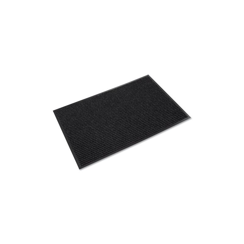 Crown Needle-Rib Wiper/Scraper Mat, Polypropylene, 36 x 48, Charcoal, 1 of 4