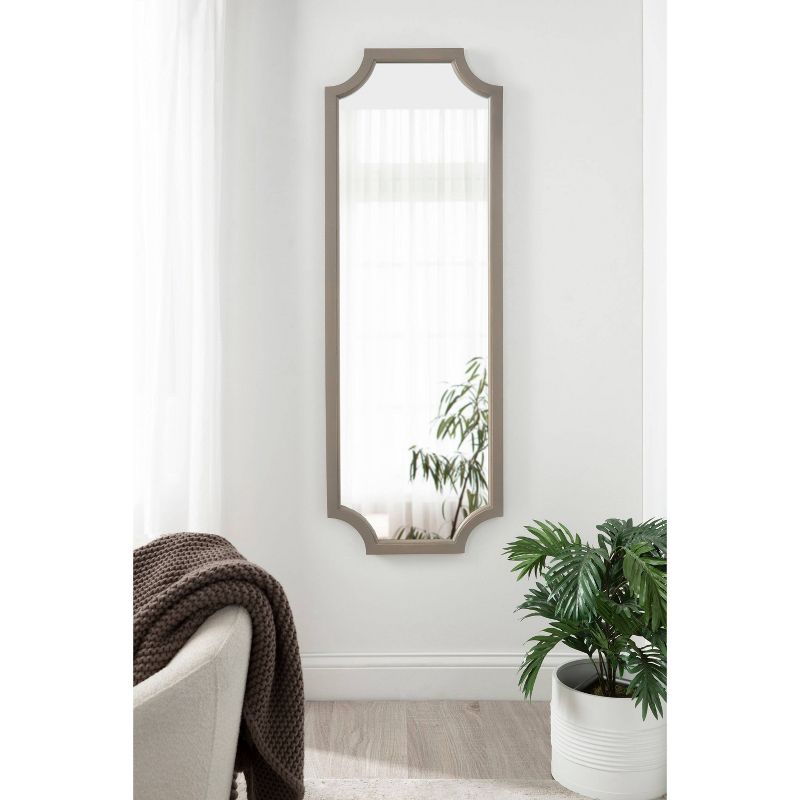 16&#34; x 48&#34; Hogan Framed Scallop Wall Mirror Gray - Kate &#38; Laurel All Things Decor, 6 of 10