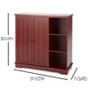 The Lakeside Collection Beadboard Wooden Storage Cabinets - 2 of 4