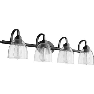 Quorum Lighting Reyes 4-Light Noir Fan with Shade - 1 of 1